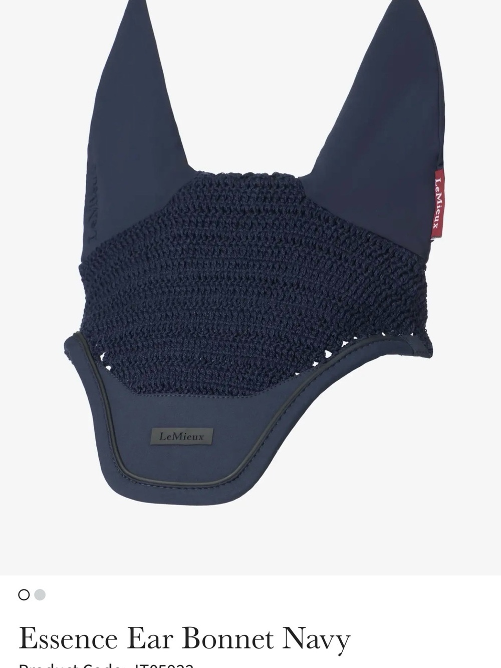 LeMieux Navy Ear Bonnet for Horses - Essence
